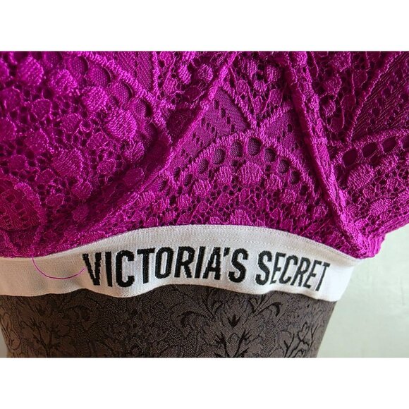 Victorias Secret Pink Lace Demi Double 34C - Picture 2 of 6